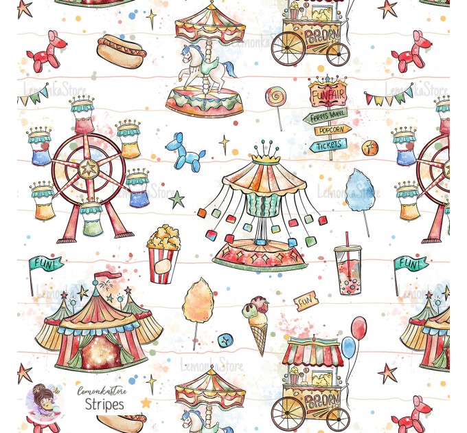 Fun Fair exclusive seamless pattern - Stripes