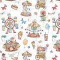 Fun Fair exclusive seamless pattern - White