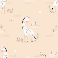 Giraffe Nicole Floral - Ivory