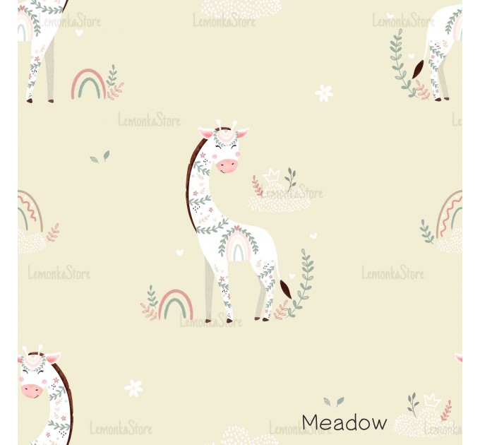 Giraffe Nicole Floral - Meadow