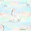 Giraffe Nicole Floral - Rainbow