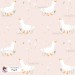 Goose and Dandelions exclusive seamless pattern - Peach