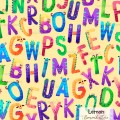 Halloween Alphabet Monsters exclusive seamless pattern - Lemon