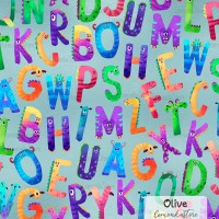 Halloween Alphabet Monsters - Olive