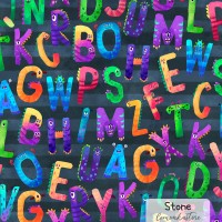 Halloween Alphabet Monsters - Stone