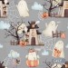 Halloween Ghosts - Grey
