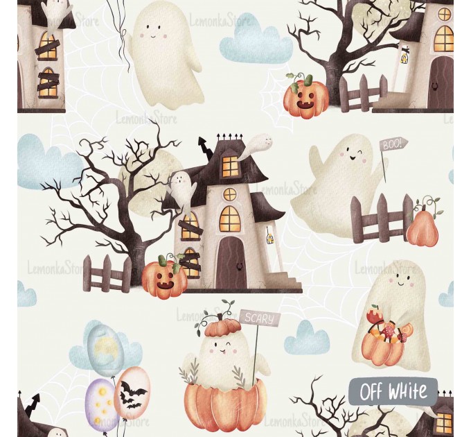Halloween Ghosts - Off-white