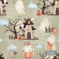 Halloween Ghosts - Olive