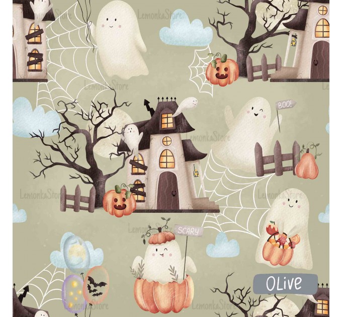 Halloween Ghosts - Olive