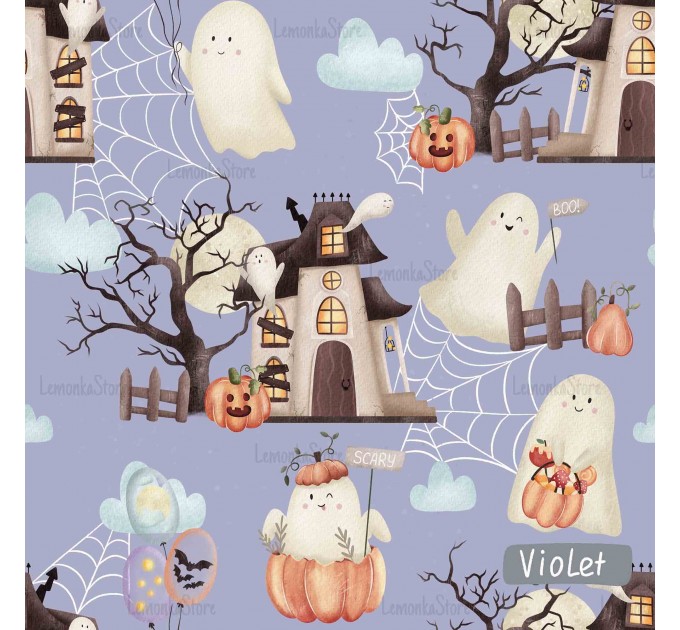 Halloween Ghosts - Violet