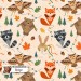 Kite animals exclusive seamless pattern - Beige