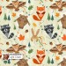 Kite animals exclusive seamless pattern - Light-Green