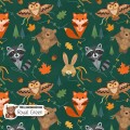 Kite animals exclusive seamless pattern - Royal Green