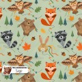 Kite animals exclusive seamless pattern - Sage