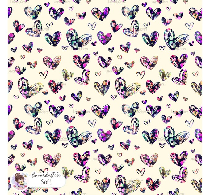 Leopard Hearts Type-3 exclusive seamless pattern - Soft