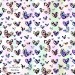 Leopard Hearts Type-5 exclusive seamless pattern - Rainbow