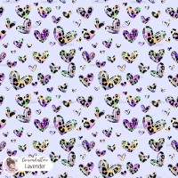 Leopard Hearts Type-7 - Lavender