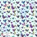 Leopard Hearts Type-9 exclusive seamless pattern - Blue