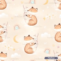 Little Fox with Bunny - Mellow