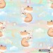 Little Fox with Bunny - Rainbow