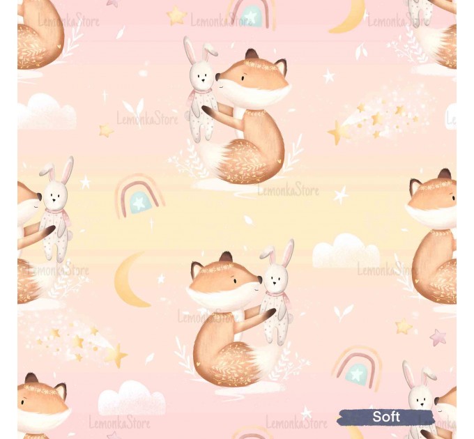 Little Fox with Bunny - Soft