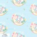 Mama and baby elephants exclusive seamless pattern - Daisy