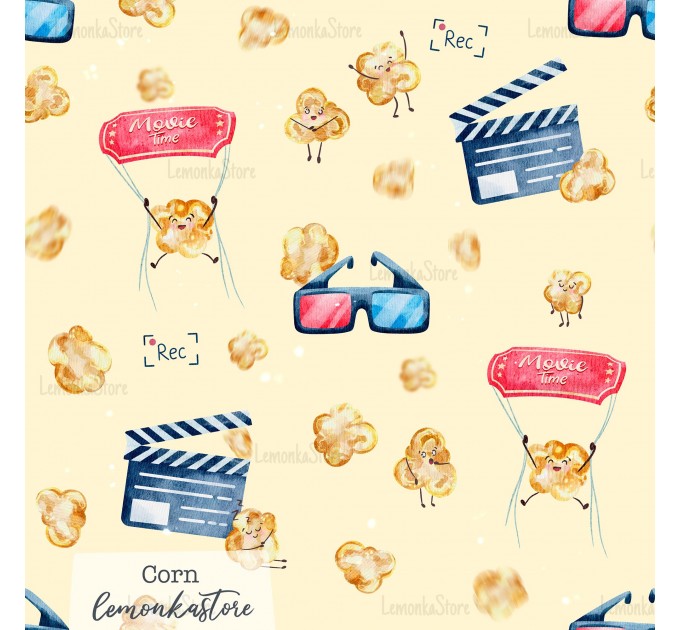 Movie time exclusive [Coordinate] seamless pattern - Corn