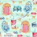Movie time exclusive seamless pattern - Pastel