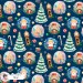 Nutcracker exclusive seamless pattern - Blue