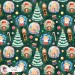 Nutcracker exclusive seamless pattern - Green