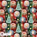 Nutcracker exclusive seamless pattern - Plaid
