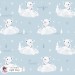 Polar Bear exclusive seamless pattern - Light grey