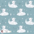 Polar Bear exclusive seamless pattern - Sage