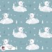 Polar Bear exclusive seamless pattern - Sage
