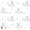 Polar Bear exclusive seamless pattern - White