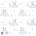 Polar Bear exclusive seamless pattern - White