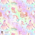 Princess Vibe exclusive seamless pattern - Rainbow