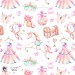 Princess Vibe exclusive seamless pattern - White