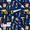 Repair Tools exclusive seamless pattern - Navy