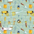 Repair Tools exclusive seamless pattern - Sage
