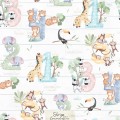 Safari Animals Numbers -  Stripe
