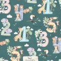 Safari Animals Numbers -  Teal