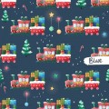 Santa train - Blue