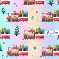 Santa train - Rainbow