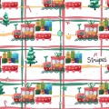 Santa train - Stripes