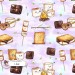 Smores exclusive seamless pattern - Lilac
