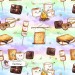 Smores exclusive seamless pattern - Rainbow
