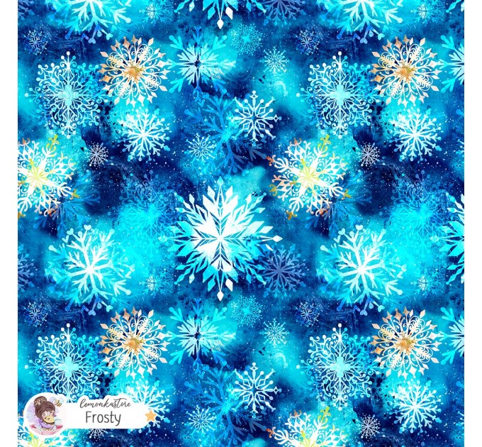 Snowflakes exclusive seamless pattern - Frosty