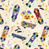 Spooky Skateboard - Canvas