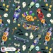 Spooky Skateboard exclusive seamless pattern - Dark Sage